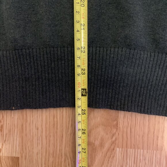 Eddie Bauer V-Neck Sweater Pullover Mens Small Green Cotton Cashmere Blend - Picture 8 of 8